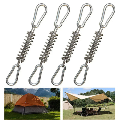 Zelt-Spannfedern mit Karabinerhaken für Windseile 4 Stk. – clever-campen Camping & Outdoor Schweiz