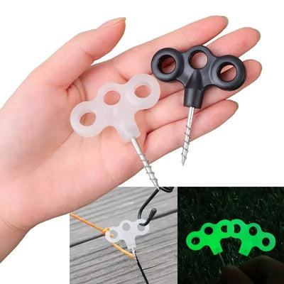 Zeltpflock Schraubheringe für Camping und Outdoor – mit Clip – clever-campen Camping & Outdoor Schweiz