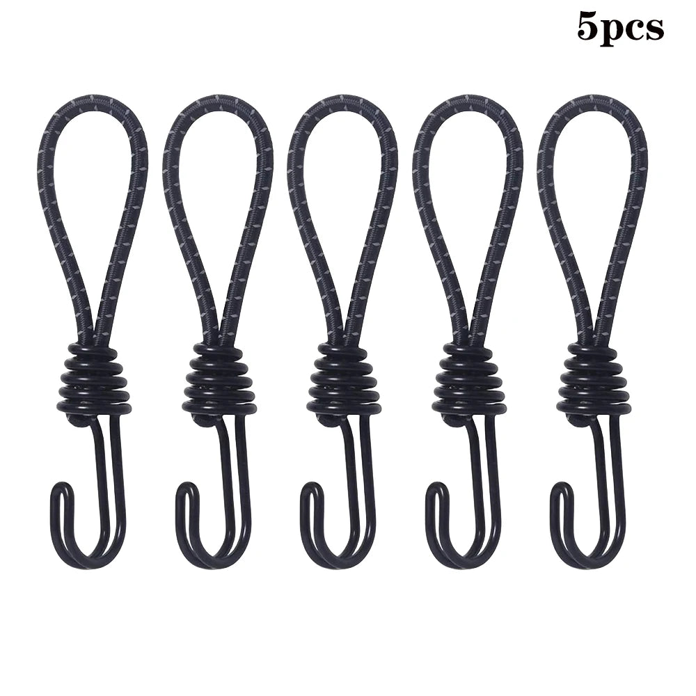 4er Set Gummiseil mit Haken für Camping und Outdoor