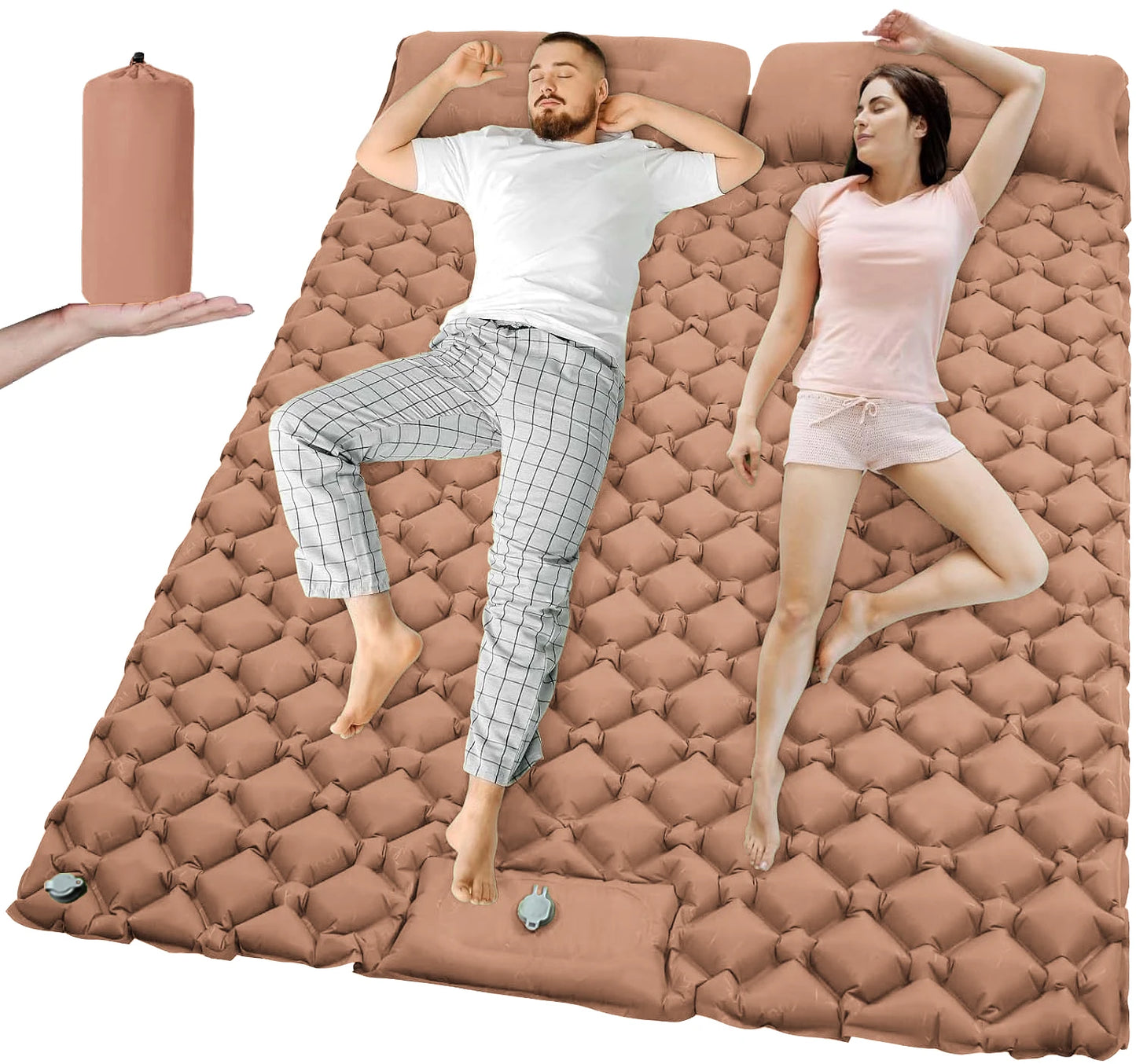 Doppel Isomatte aufblasbar für Camping & Outdoor