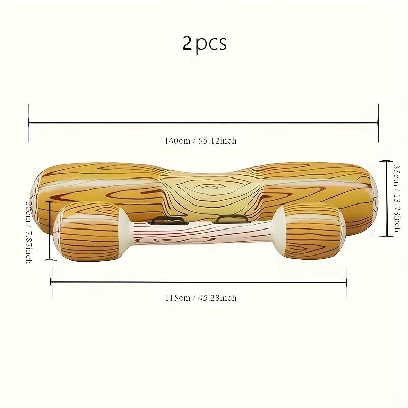 Aufblasbares Holz-Muster Bumper-Spielzeug für Wasser