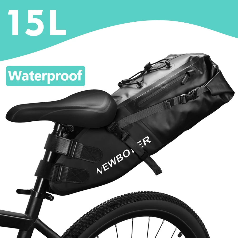 Wasserdichte 15L Fahrradtasche für Sattel | clever-campen