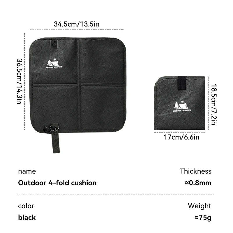 Faltbares Outdoor Sitzkissen aus 600D Oxford-Gewebe