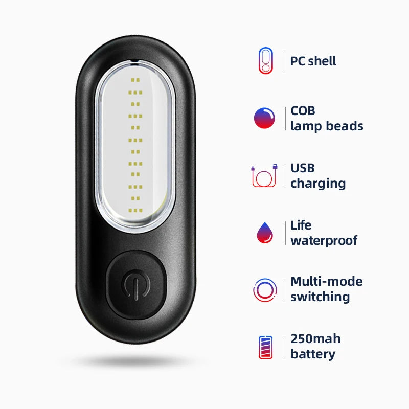 ROCKBROS Rücklicht USB Wiederaufladbar 250 mAh für Fahrräder