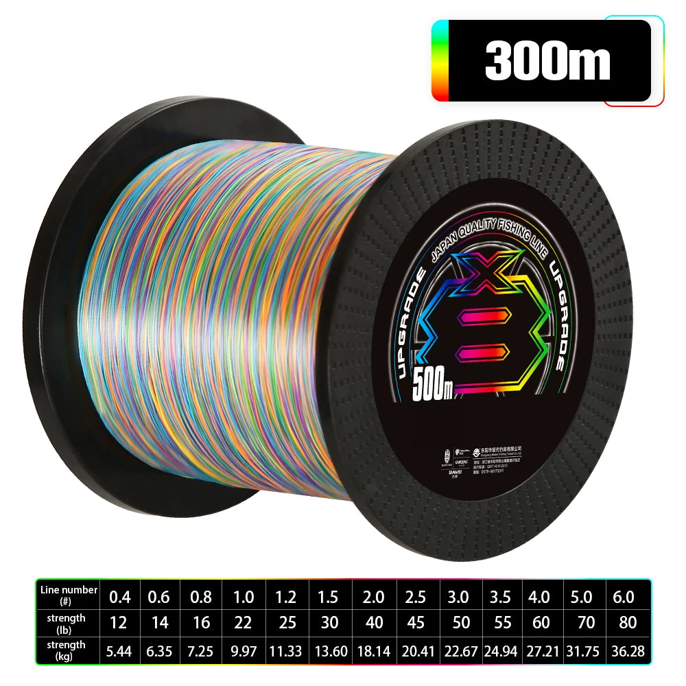 1000M Japan Original X-BRAID X8 Multifilament Angelschnur