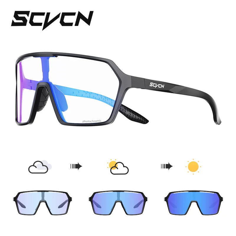 SCVCN Photochromic Wander-Sonnenbrillen für Outdoor-Sport