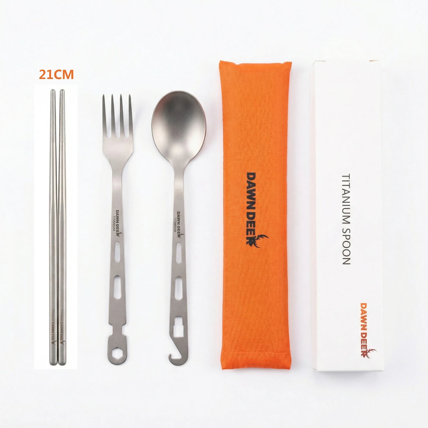 3-in-1 Titan Besteckset – ultraleicht und multifunktional