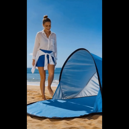 Pop-Up Strandzelt mit UV-Schutz für Angler