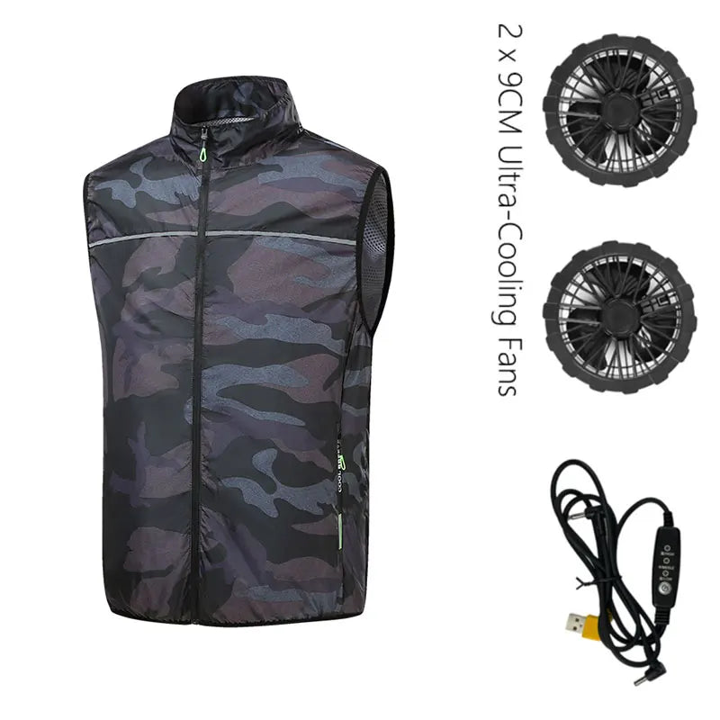 Kühlweste mit Ventilator für Outdoor-Aktivitäten