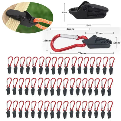 Robuste Camping Zeltclips – Anti-Wind Krokodilklemmen – clever-campen Camping & Outdoor Schweiz