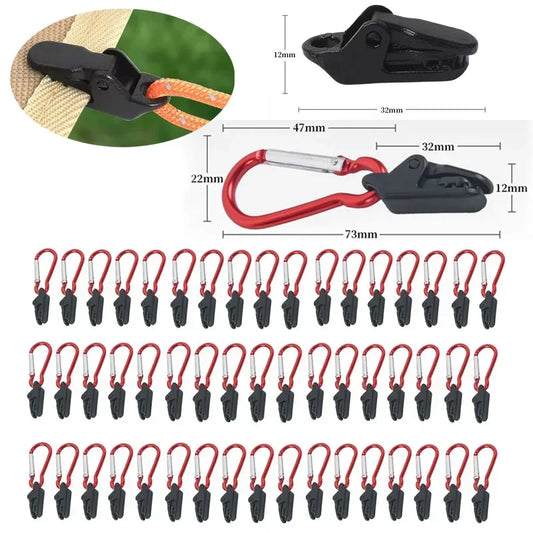 Robuste Camping Zeltclips – Anti-Wind Krokodilklemmen – clever-campen Camping & Outdoor Schweiz