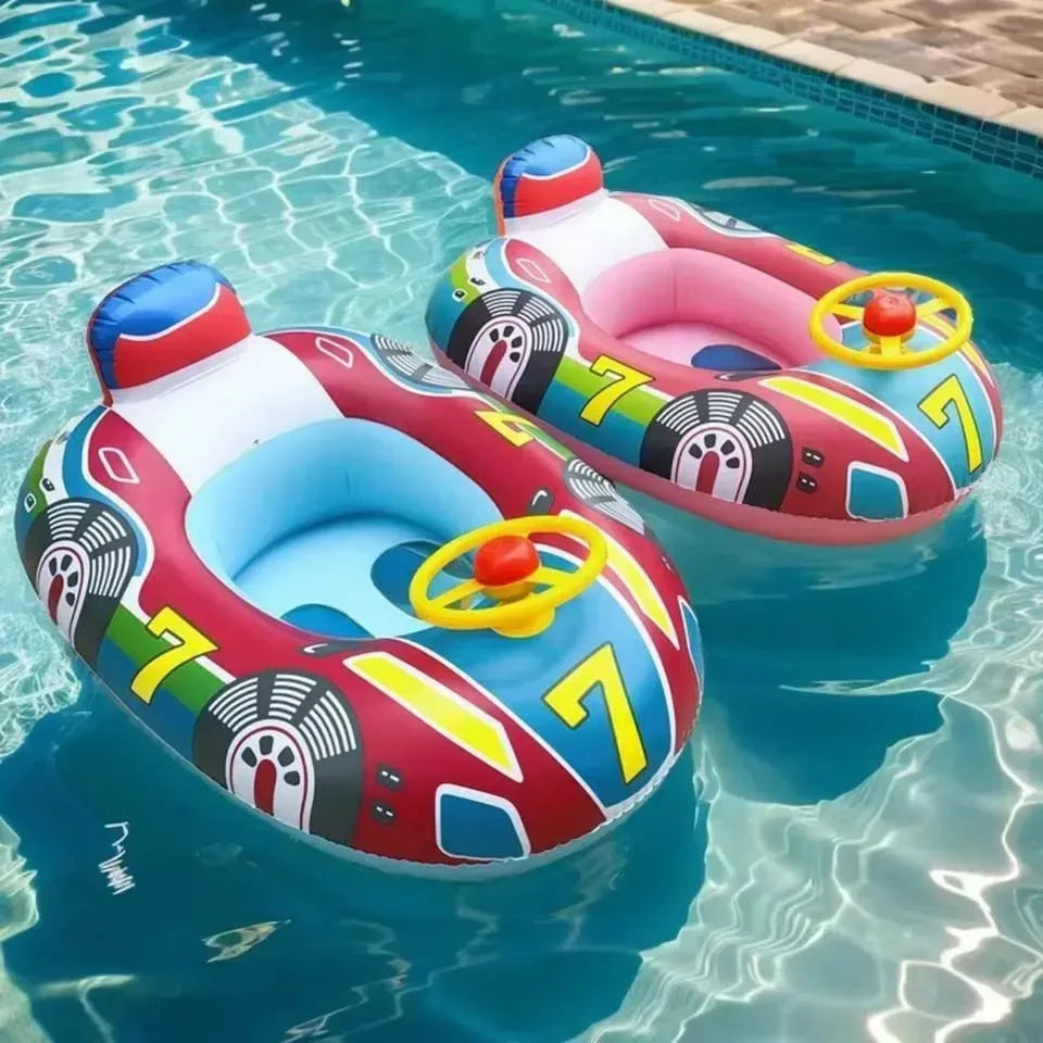 Aufblasbares Kinderboot im Auto-Design für den Sommer – clever-campen Camping & Outdoor Schweiz