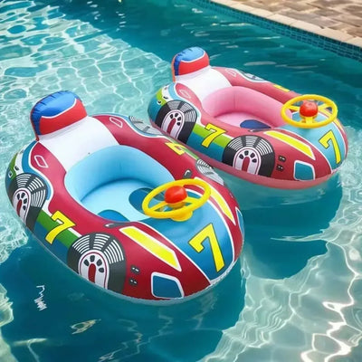 Aufblasbares Kinderboot im Auto-Design für den Sommer – clever-campen Camping & Outdoor Schweiz