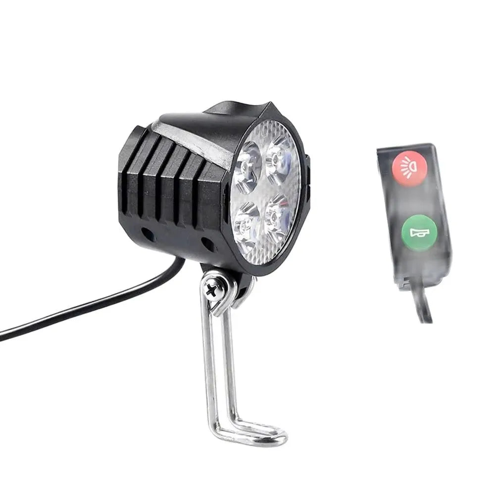 Wasserdichte 12W LED Fahrradlampe mit Hornschalter