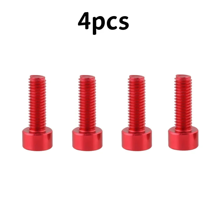 4 Stück Wasserflaschen Halter Schrauben Set Aluminium