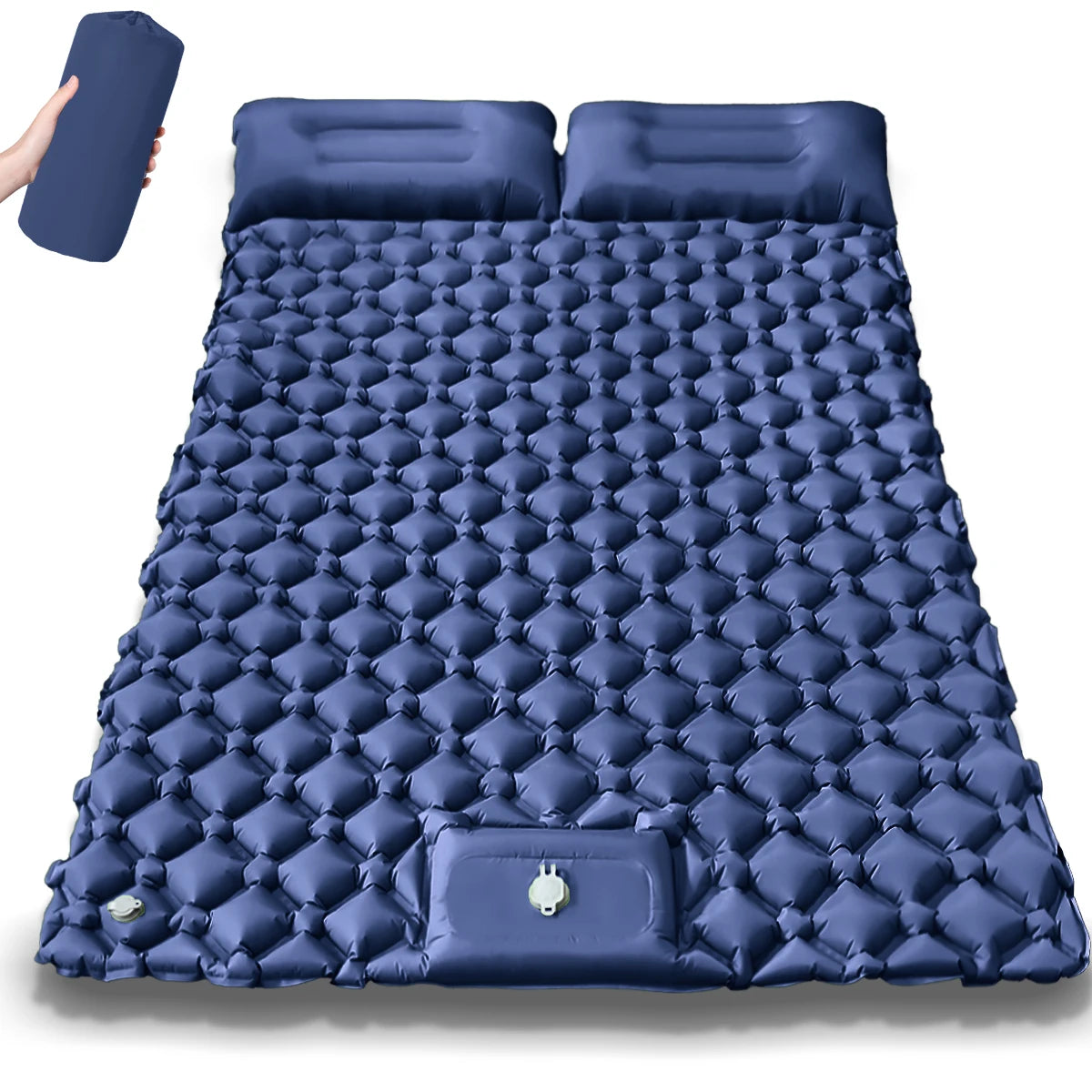 Ultraleichte Isomatte mit Kissen für Camping und Reisen