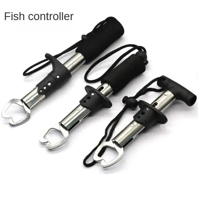 Edelstahl Fischcontroller mit Gummigriff – Faltbare Zange – clever-campen Camping & Outdoor Schweiz