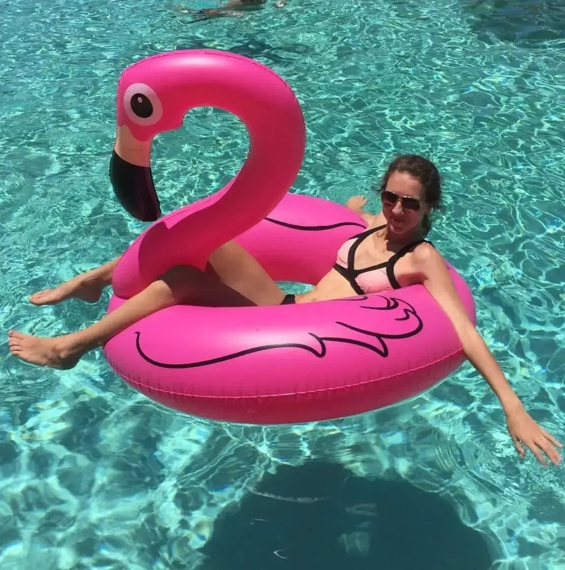 PVC Aufblasbarer Flamingo Schwimmring für Erwachsene – clever-campen Camping & Outdoor Schweiz