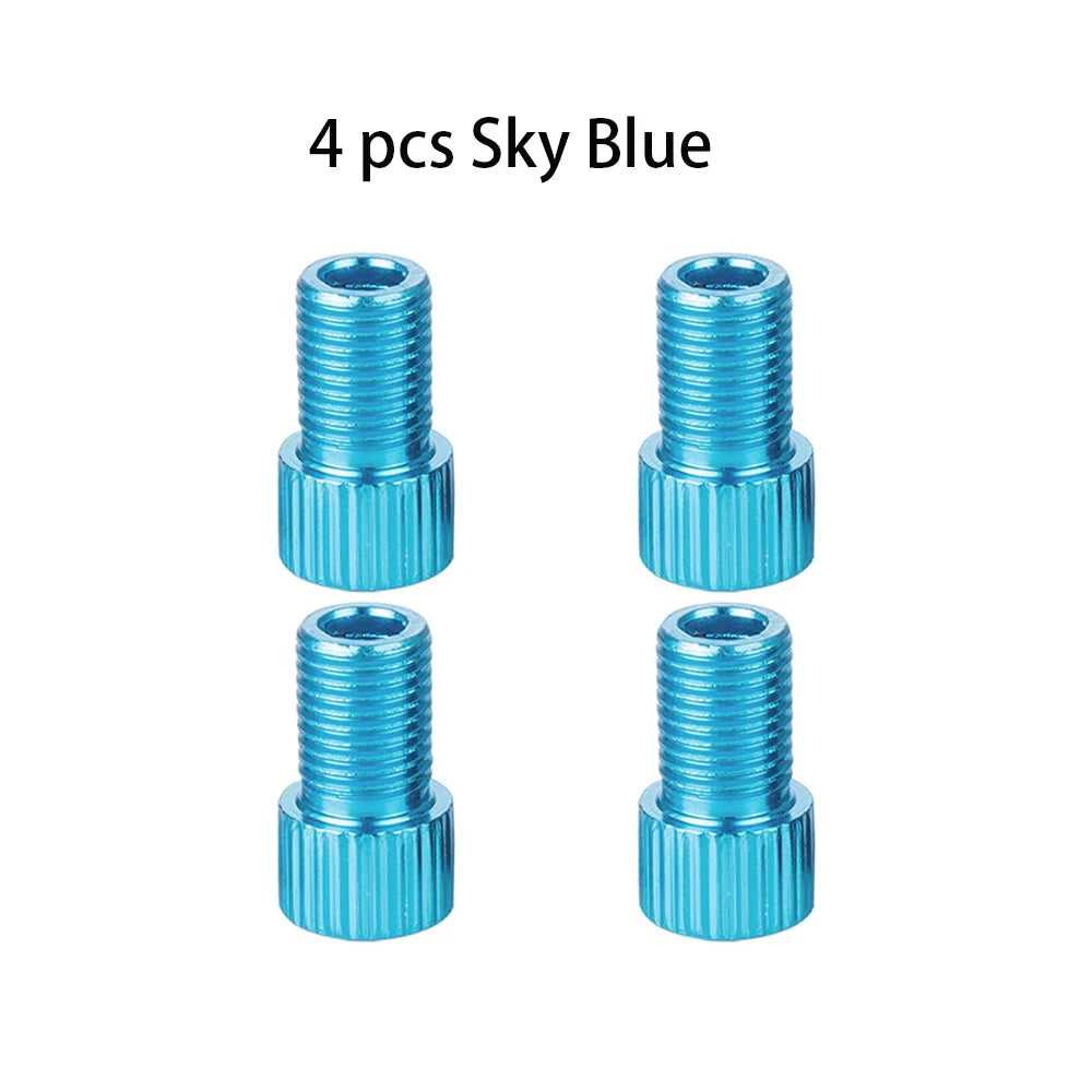 10 Farben Aluminium Ventiladapter Presta zu Schrader