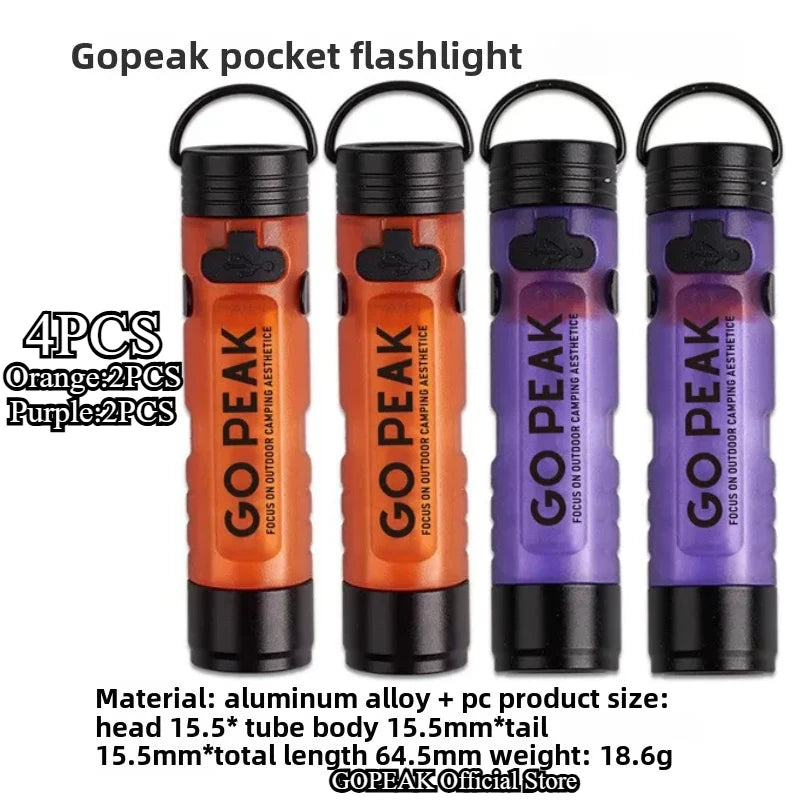 GOPEAK Mini Taschenlampe mit Schlüsselanhänger für Outdoor