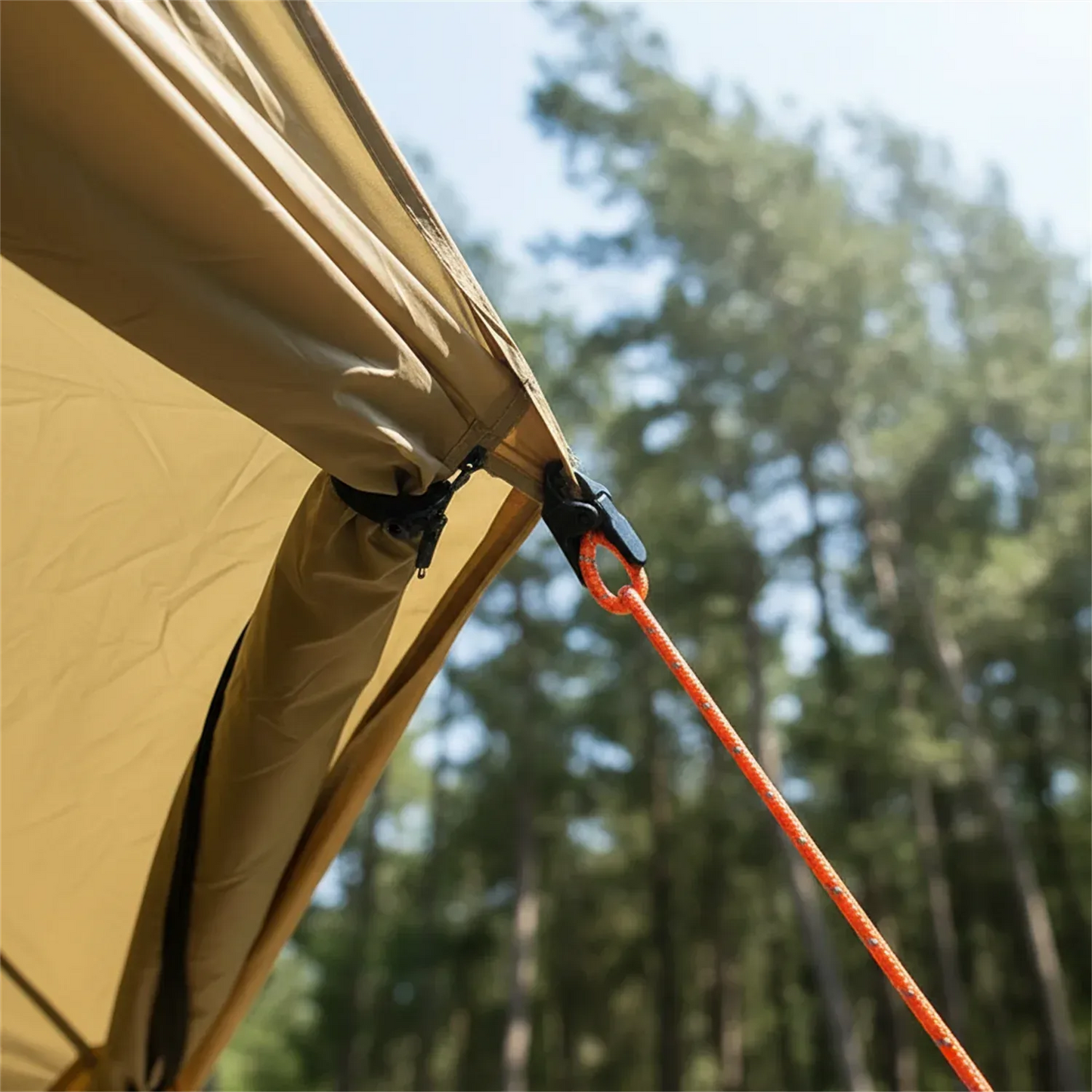 Zelt-Spannfedern mit Karabinerhaken für Windseile 4 Stk. – – clever-campen Camping & Outdoor Schweiz