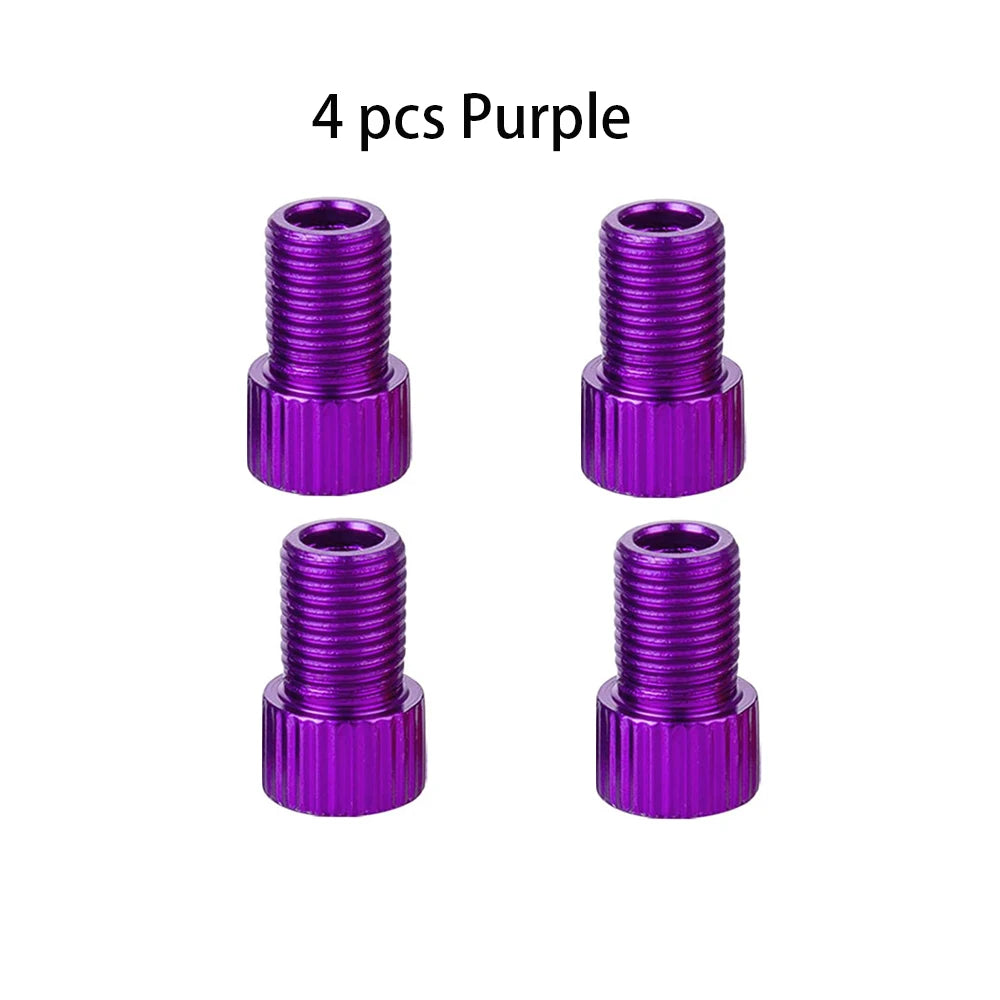 10 Farben Aluminium Ventiladapter Presta zu Schrader
