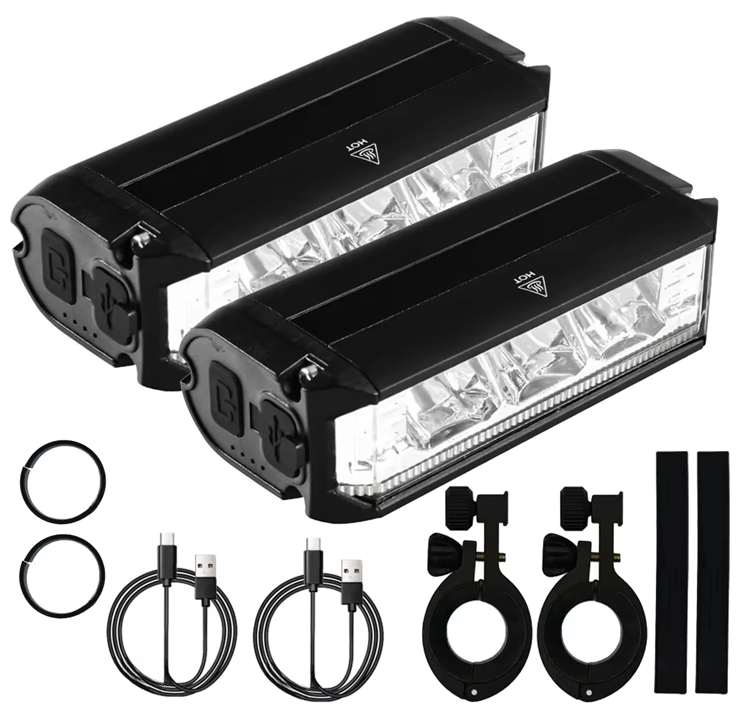 Helle 1800LM Fahrradlampe mit 2000mAh Akku