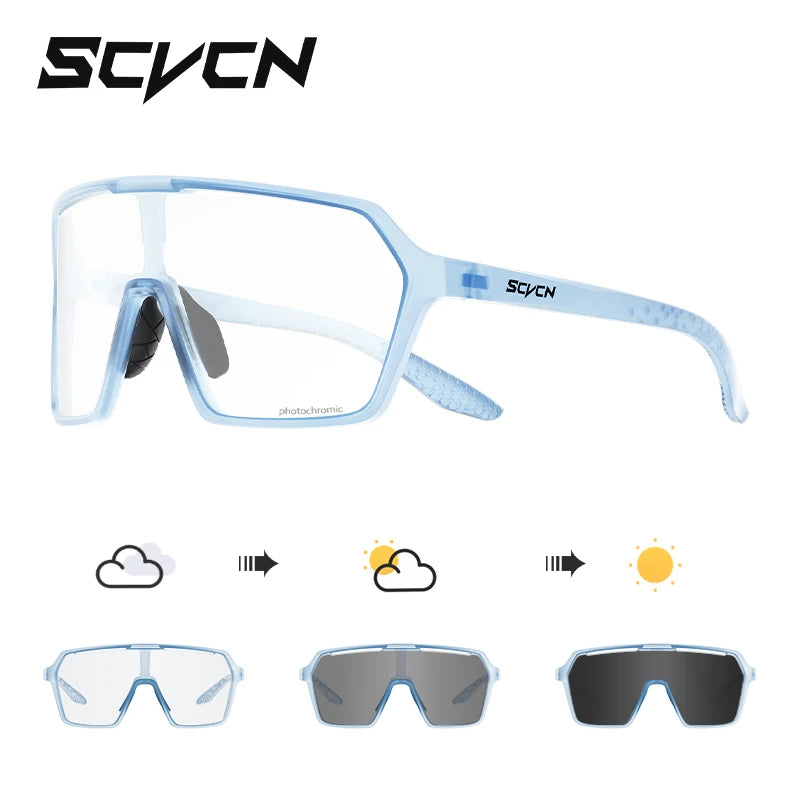 SCVCN Photochromic Wander-Sonnenbrillen für Outdoor-Sport
