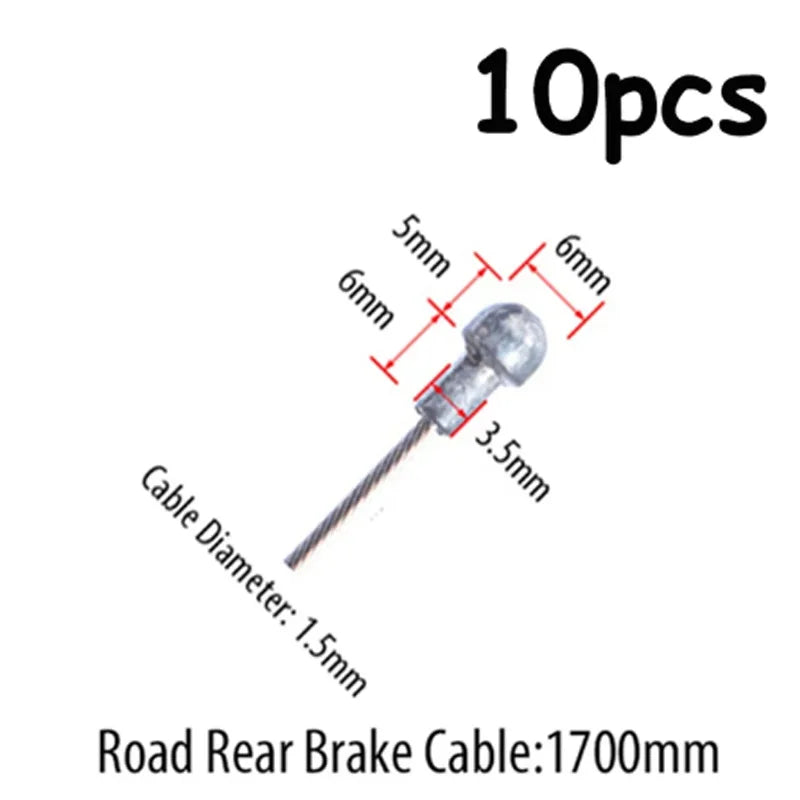 10er Set Brems- und Schaltkabel für Fahrräder