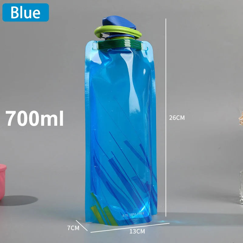 Ultra-Licht-700ml-Faltbare-Trinkflasche