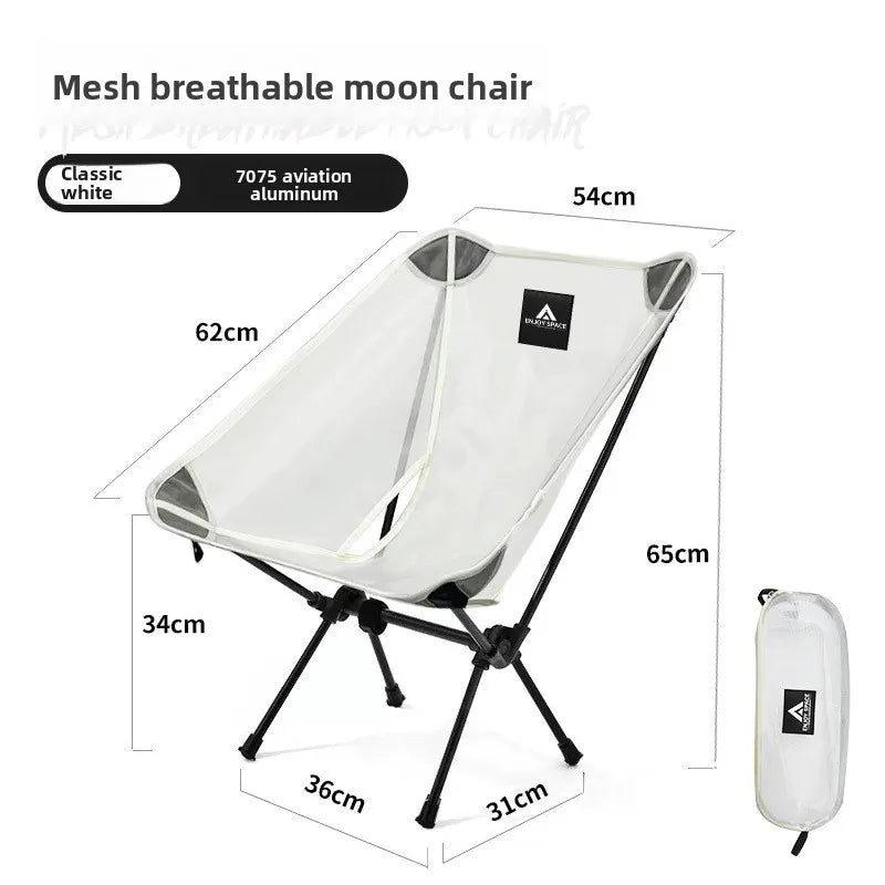 Atmungsaktiver Campingstuhl aus Aluminium für Angler