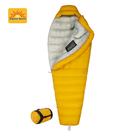 Alpine Guest Mumienschlafsack 10D Nylon 800+FP Daunen – clever-campen Camping & Outdoor Schweiz