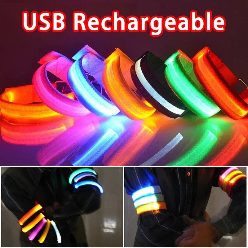 LED Sicherheitsarmband USB wiederaufladbar für Outdoor-Sport – clever-campen Camping & Outdoor Schweiz