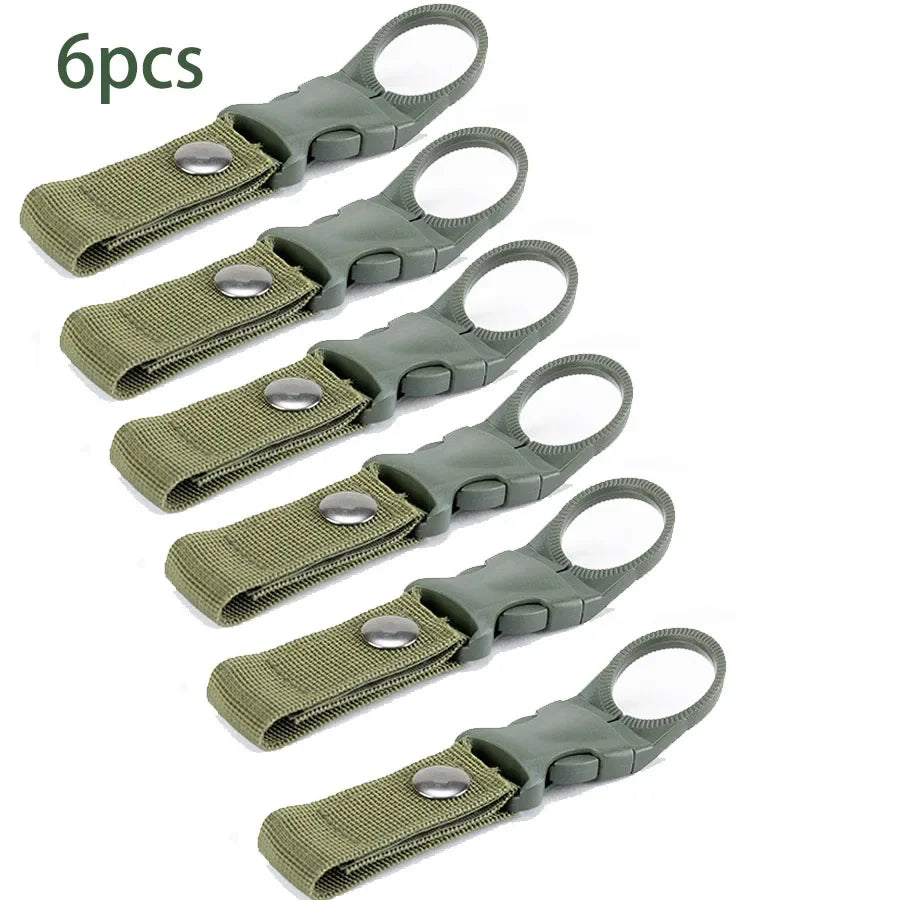 6er Set Trinkflaschen Halter Clips für Outdoor & Camping