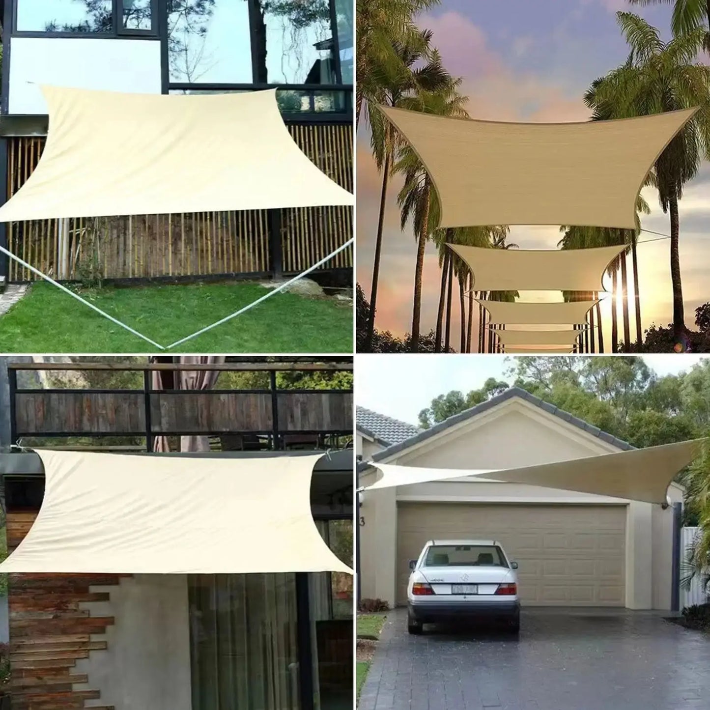 Wasserdichtes Sonnensegel aus 300D Polyester für UV-Schutz – clever-campen Camping & Outdoor Schweiz