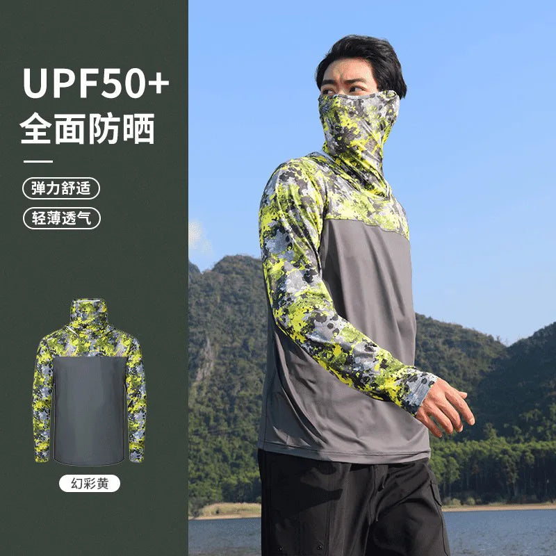 Sommer-Sonnen-Schutz-Shirt für Männer zum Angeln