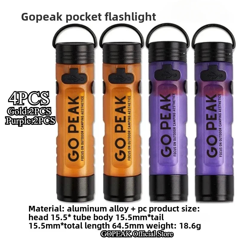 GOPEAK Mini Taschenlampe mit Schlüsselanhänger für Outdoor