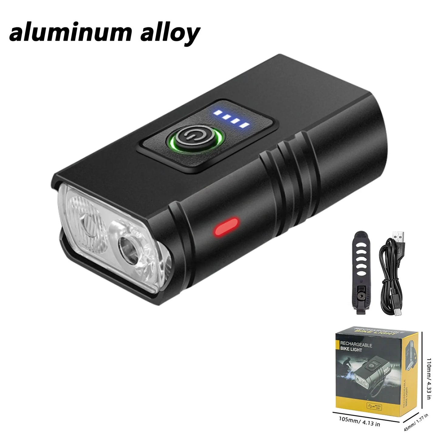 USB Wiederaufladbare Fahrradlichter - Wasserdicht & Sicher