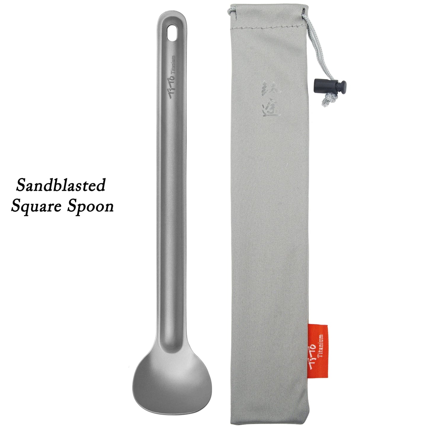 TiTo Titanium Spork mit langem Griff – ultraleicht