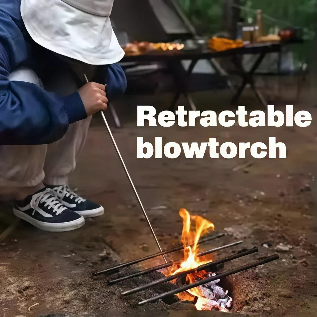 Teleskop-Blasrohr für Lagerfeuer – Tragbarer Feuerstarter – clever-campen Camping & Outdoor Schweiz