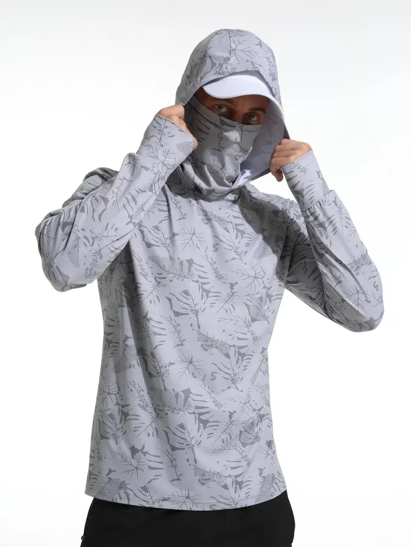 Herren Angler Hoodie mit UV-Schutz und Maske