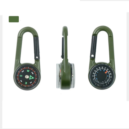 Robuster Kompass & Thermometer Schlüsselanhänger für Outdoor
