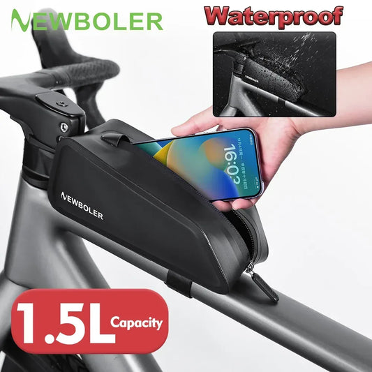 Wasserdichte Fahrradrahmen-Tasche 1.5L – clever-campen Camping & Outdoor Schweiz