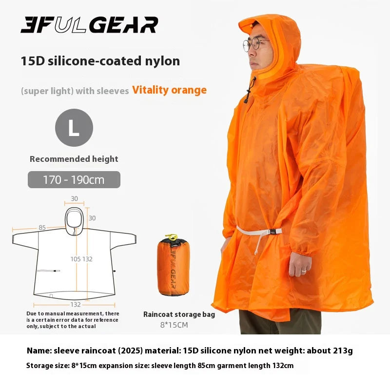 Ultraleichter Regenponcho für Outdoor-Aktivitäten