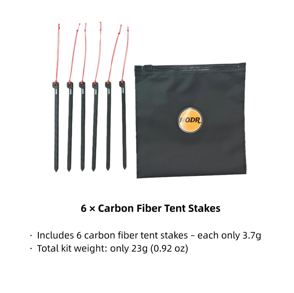Ultraleichte Carbon Zeltpflöcke 12cm für Camping