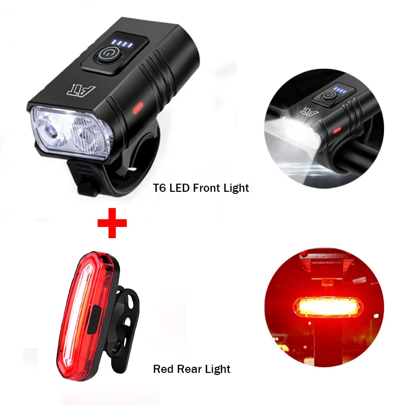 LED Velo Frontlicht USB-C aufladbar für MTB & Rennrad