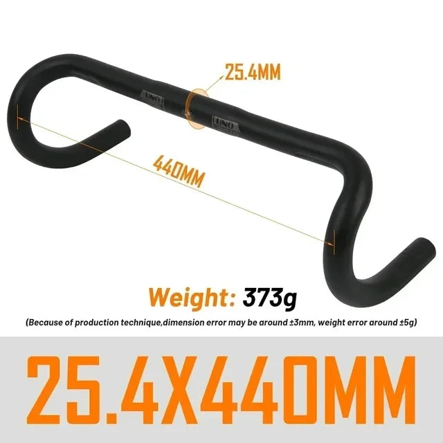 UNO UltraLight Rennradlenker 25.4/31.8MM 360-460MM Aluminium