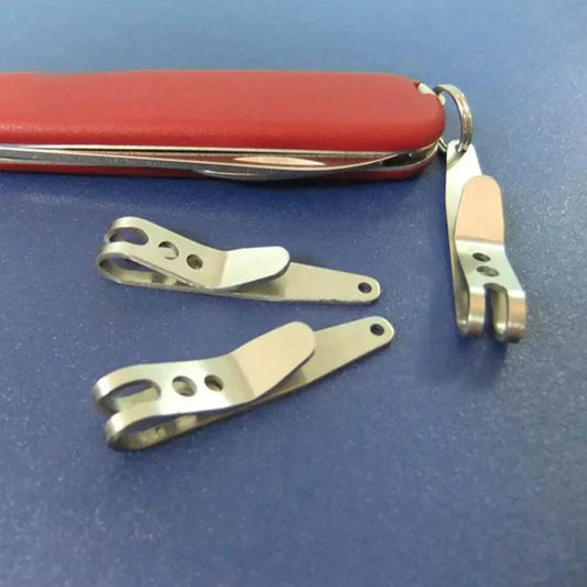 Multitool Edelstahl Clips für Taschenmesser und Schlüssel – clever-campen Camping & Outdoor Schweiz
