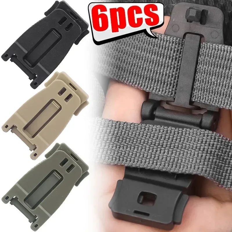 6er Set MOLLE Clip Tactical Strap Verbindungsschnallen – clever-campen Camping & Outdoor Schweiz