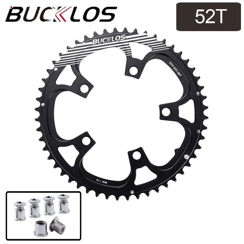 BUCKLOS Kettenblatt 110 BCD für Rennrad 34/36/39/50/52/53T